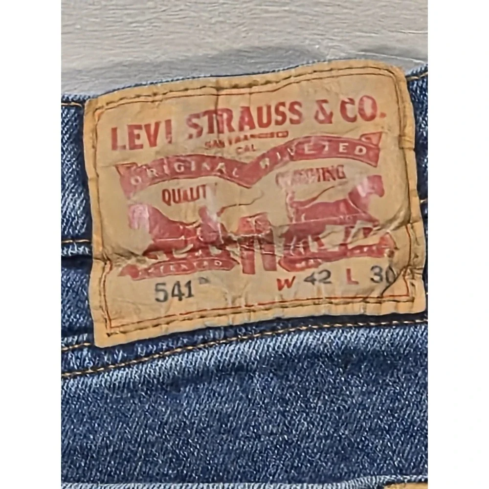 Levi Strauss 541 Men's Jeans Size 42 X 30 Blue Cowboy Farm Western Work